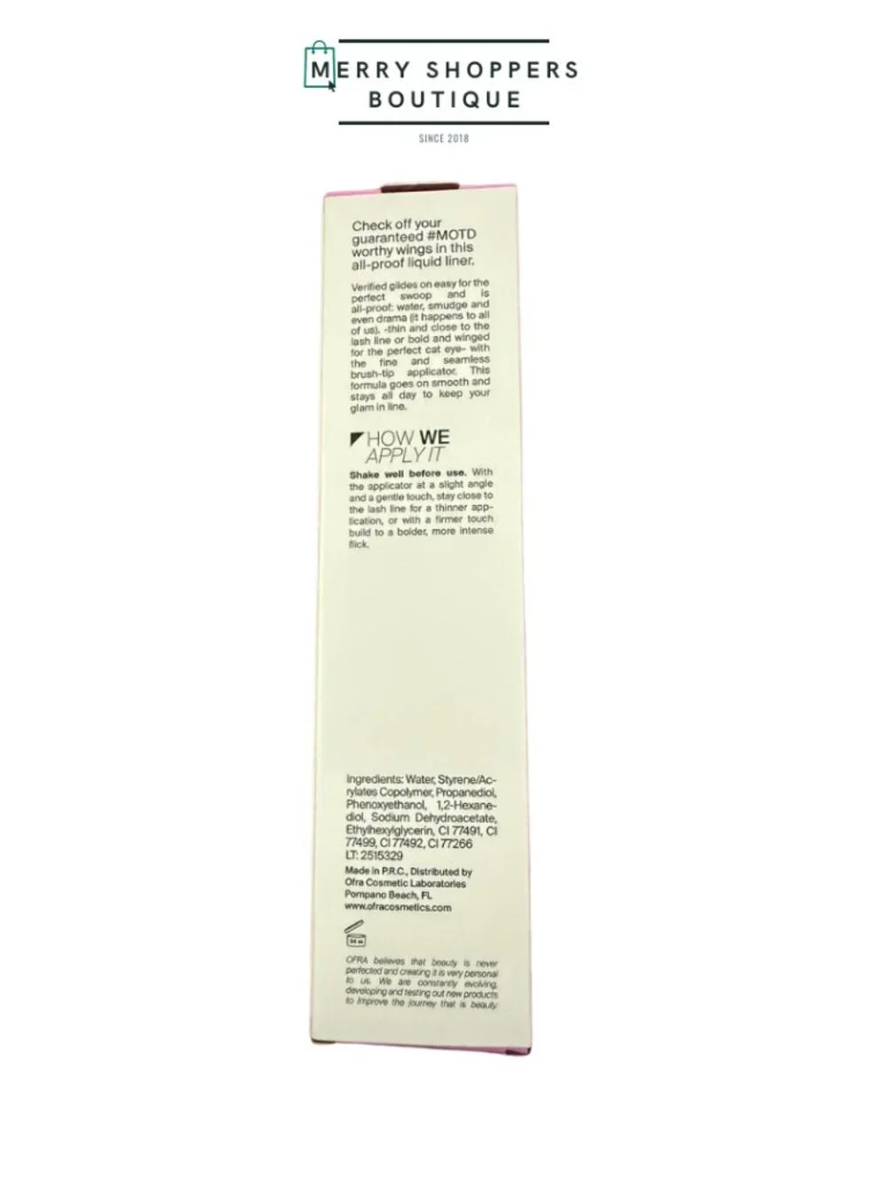 OFRA Cosmetic Verified Liquid Liner in Brown
